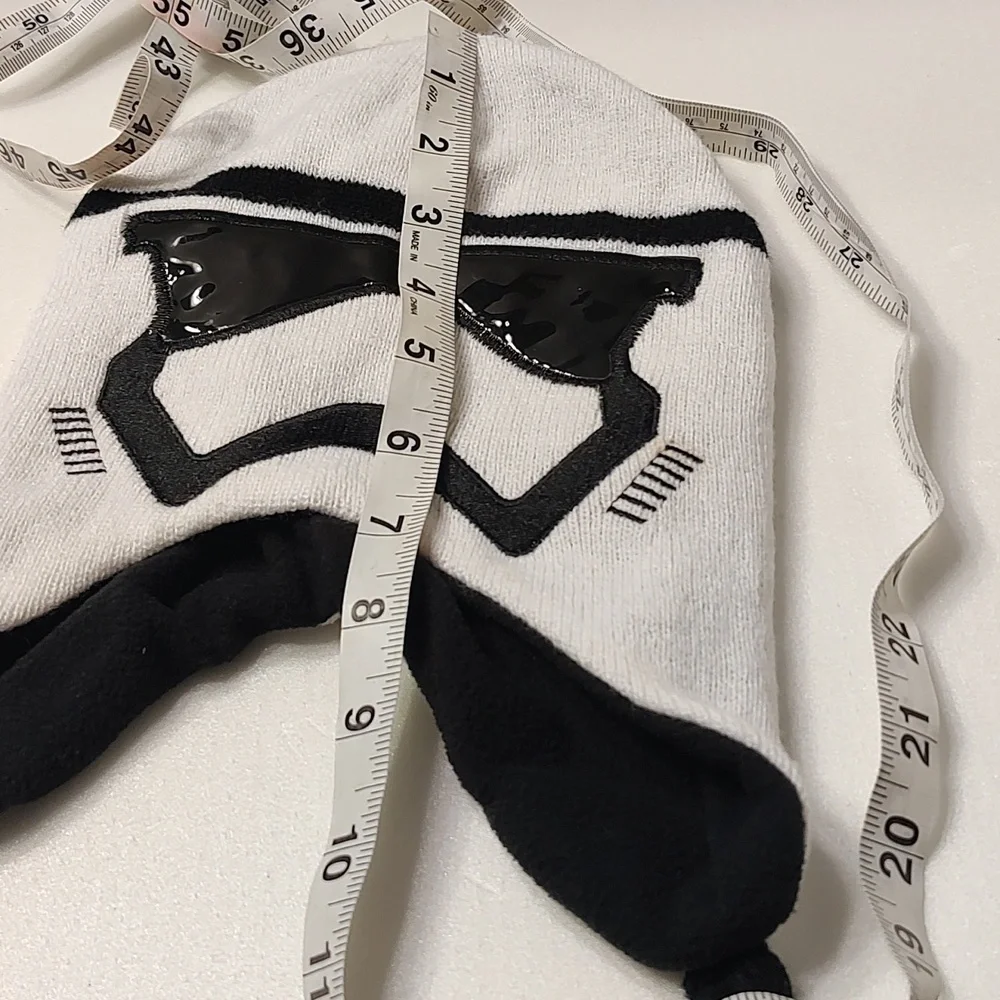 Star Wars Storm Trooper White Black Beanie Hat